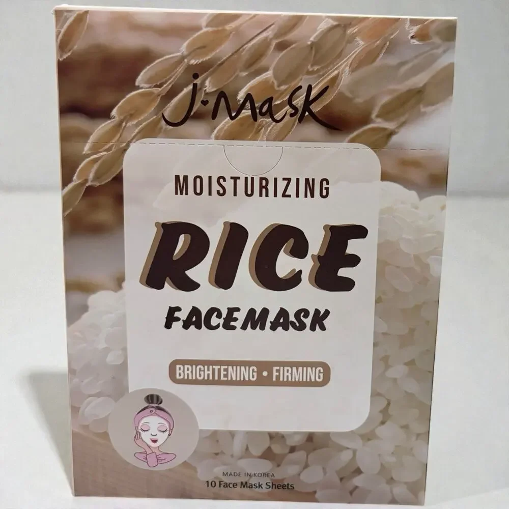 J Mask Rice Face Mask - Brightening & Firming Box Of 10